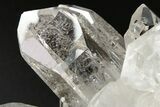 Glass-Clear Quartz Crystal Cluster - Brazil #259247-1